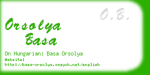 orsolya basa business card